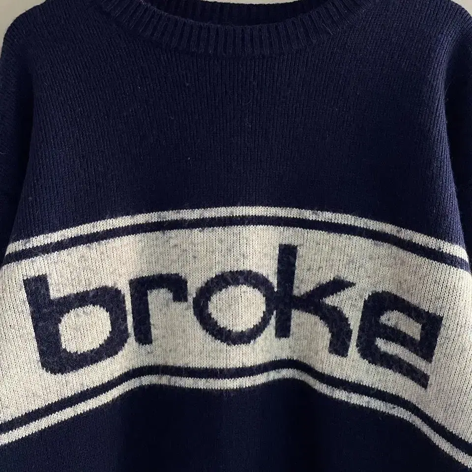 90s 이태리제 Broke 울아크릴 빈티지 스웨터 (105-110)