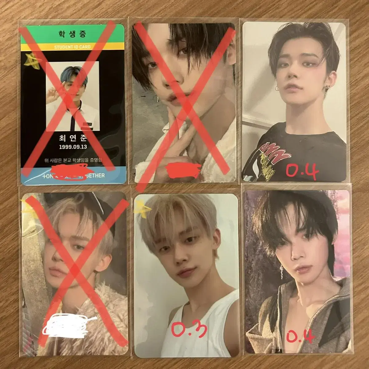 TXT yeonjun photocard Student ID World weverse Tzulcha Tierversion Paoi