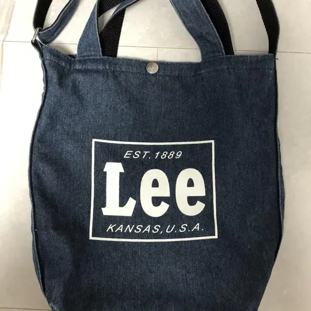 lee 데님 토트백