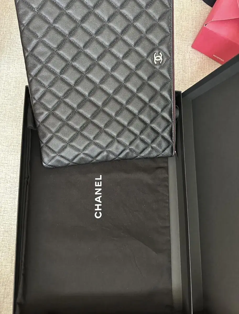 Chanel Caviar Clutch Large Shambhala