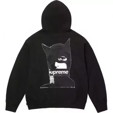 L Supreme Catwoman Hooded Sweatshirt Black 23FW Catwoman Hooded Black Large Hooded