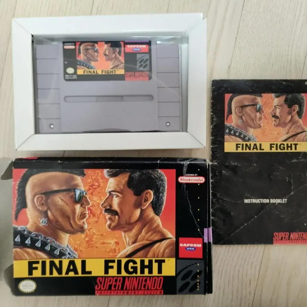 SNES 슈퍼패미컴 북미판 파이날파이트 곽팩 팝니다.