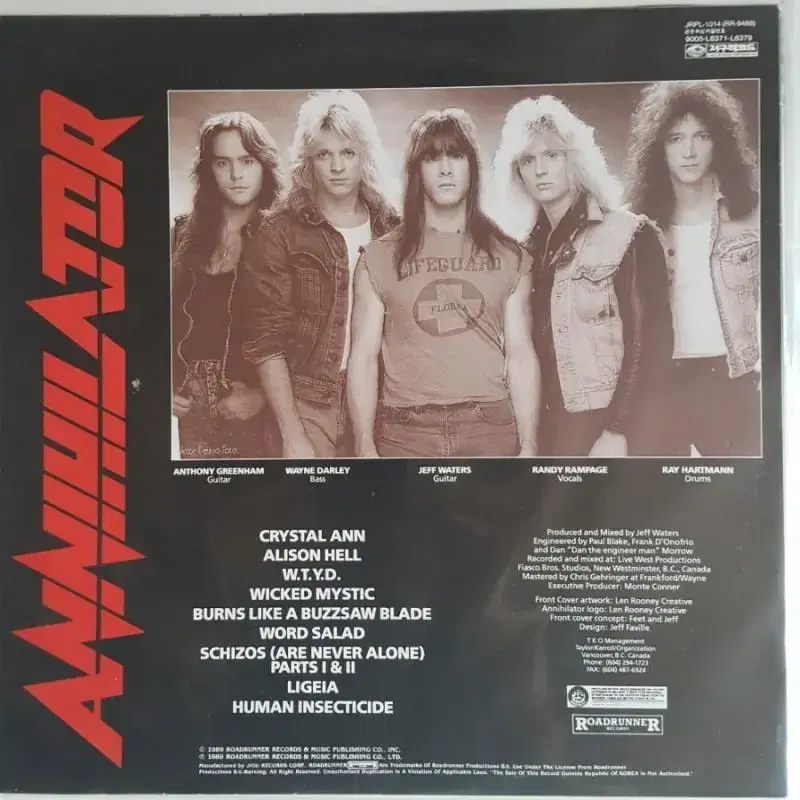 ANNIHILATOR LP 3장(라이센스초반)