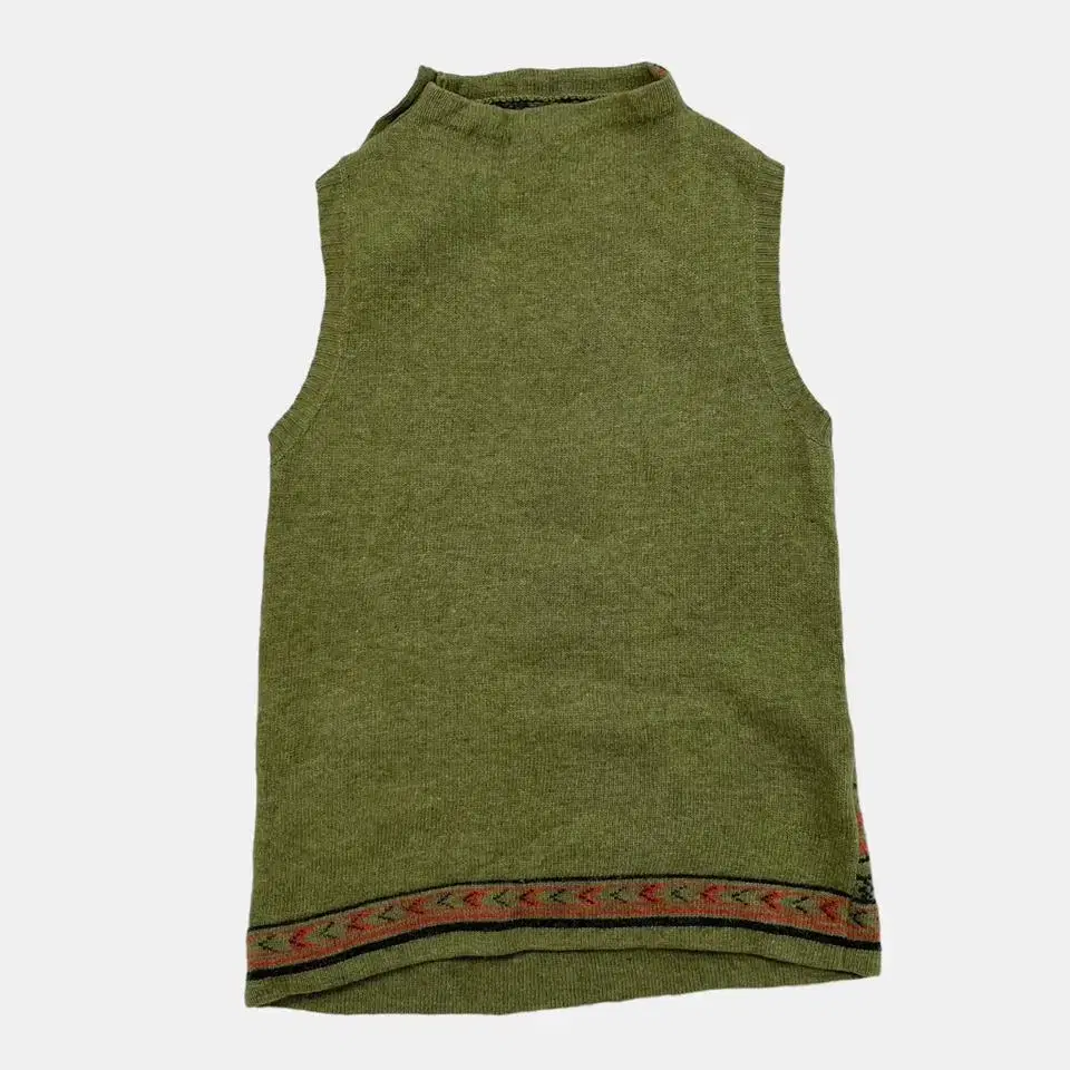 vintage ehtnic pattern wool vest