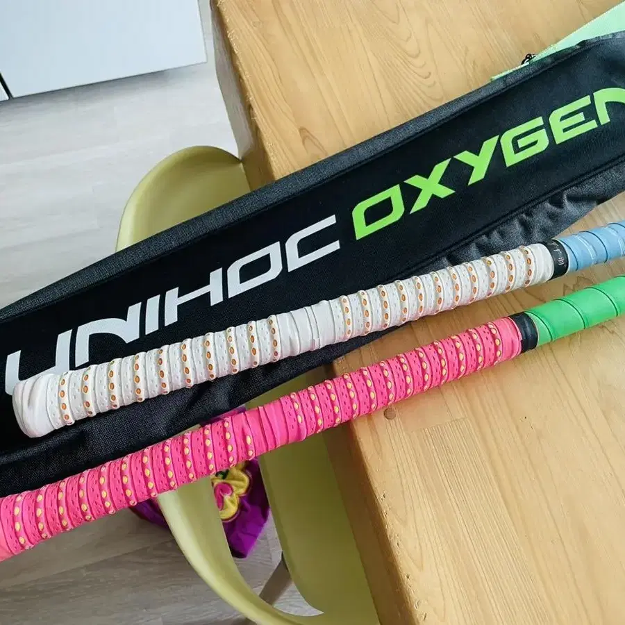 플로어볼 스틱 UNIHOC 유니호크 에어훅 air hook EVO3 묘기