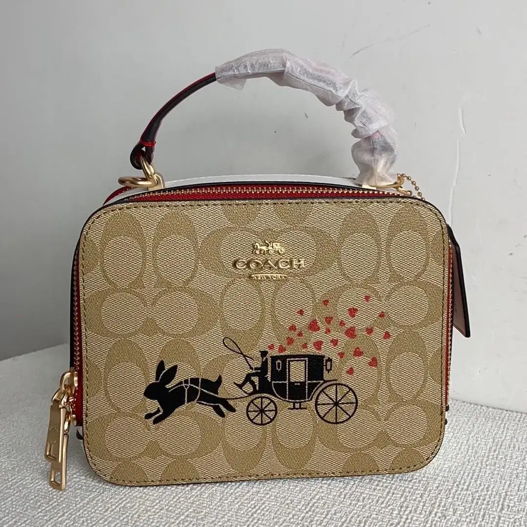 코치 COACH CE609 설날 박스 크로스바디 시그니처 래빗 캐리지 3