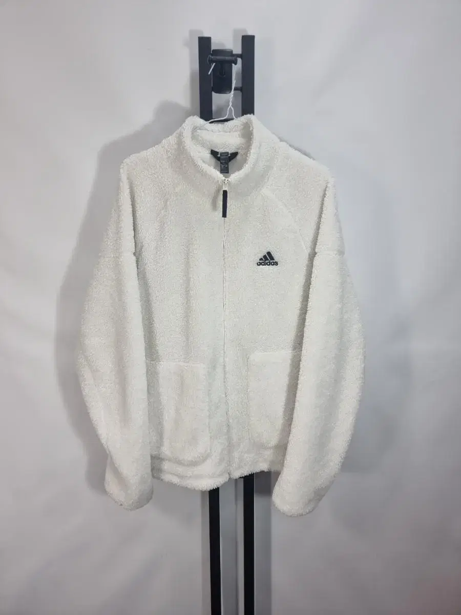 Adidas Poggi Sherpa Hooded Jacket White XL