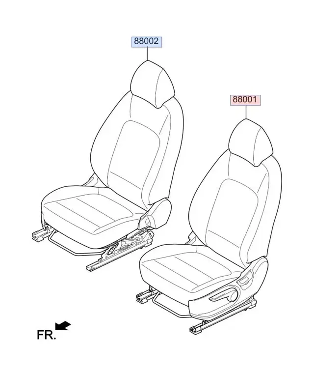 현대 베뉴 앞좌석 시트 앗세이 팝니다.