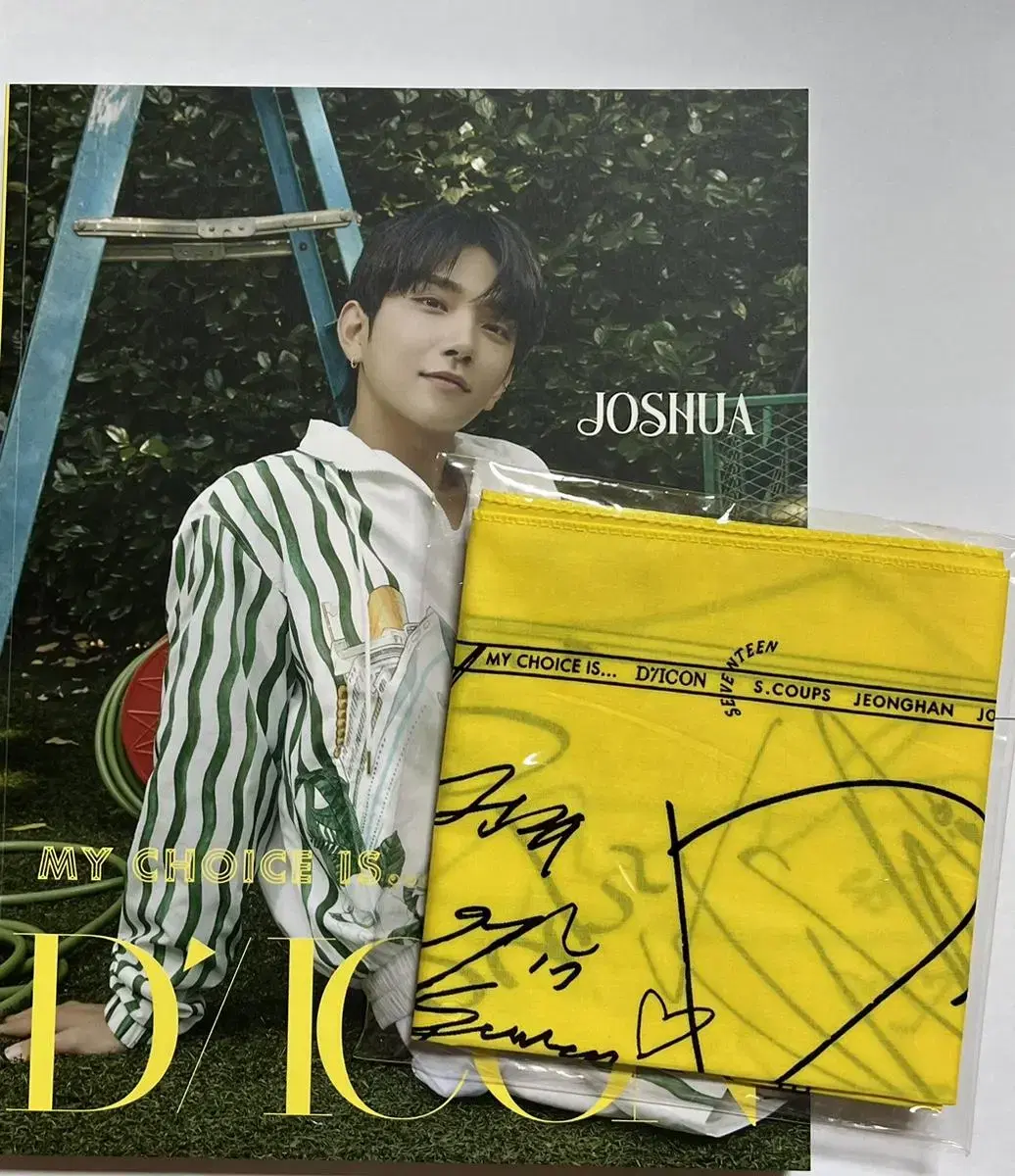 joshua dikon magazine handkerchief photocard