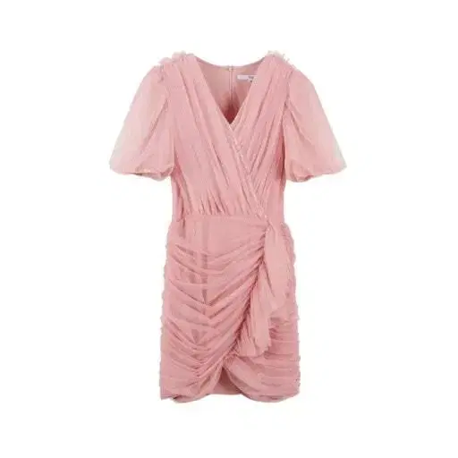 쟈니헤잇재즈 TULLE WRAP MINI DRESS - PINK 36