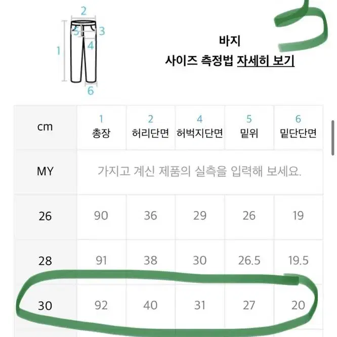 남자 무신사바지