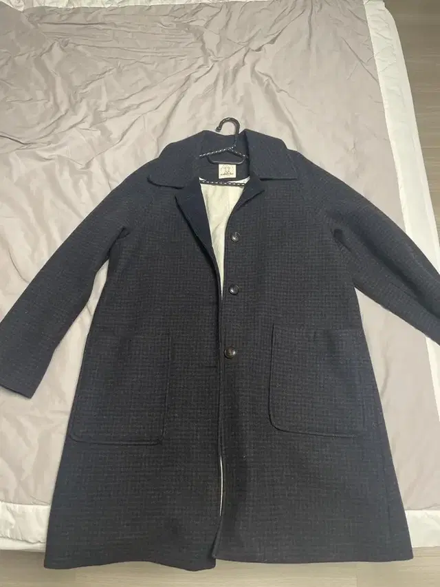 코튼벨 코트 Cottonbell Balmacaan Check Coat