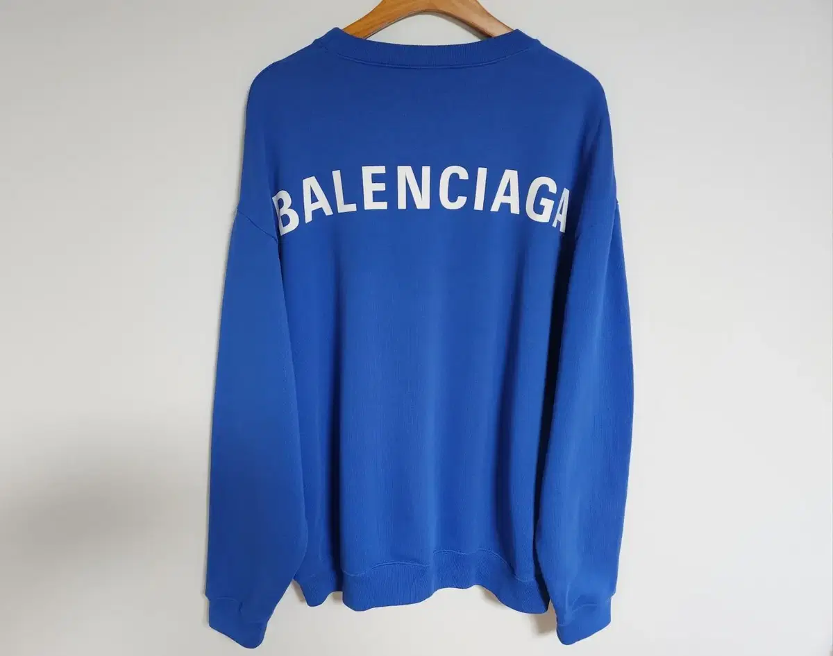 [XL] Balenciaga bloo Back Logo Man-to-Man 556147 THV79