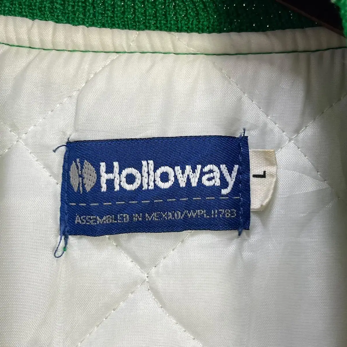 [L]HOLLOWAY 홀로웨이 나일론 봄버 자켓 그린