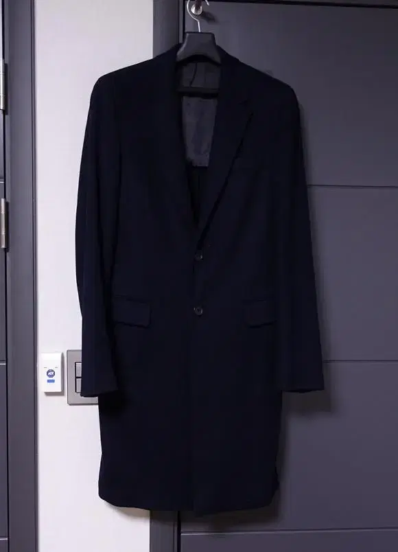 Prada Navy Cashmere Single Coat