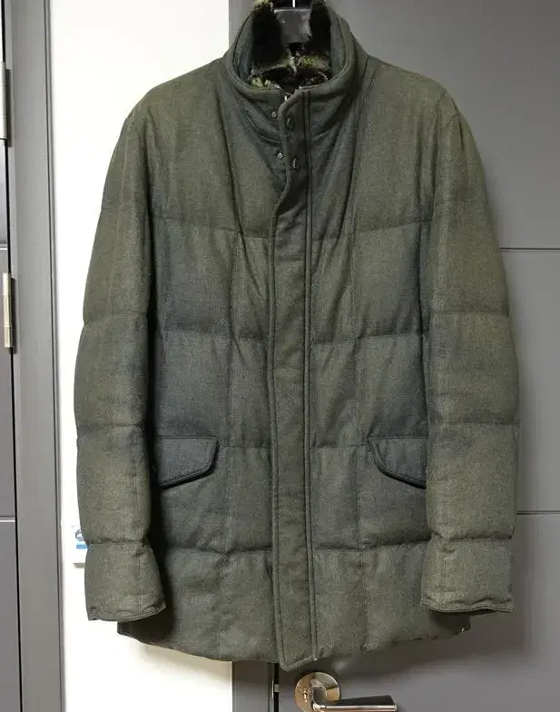 Briony gray cashmere and goose down puffer parka