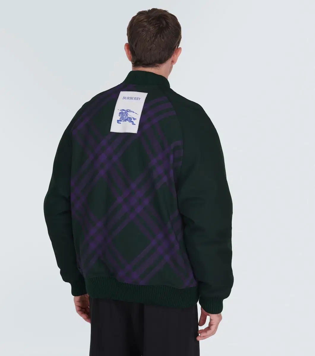 [L] Burberry Check Reversible Bomber Jacket