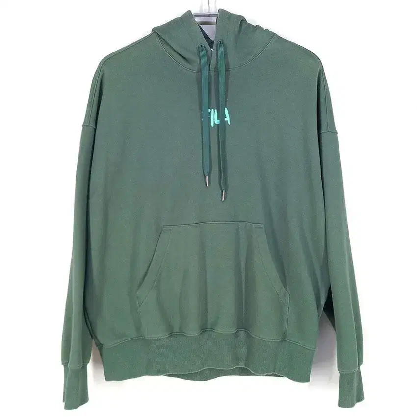 Whella Men's English Printed Overfit Hoodie Green (HU26291)