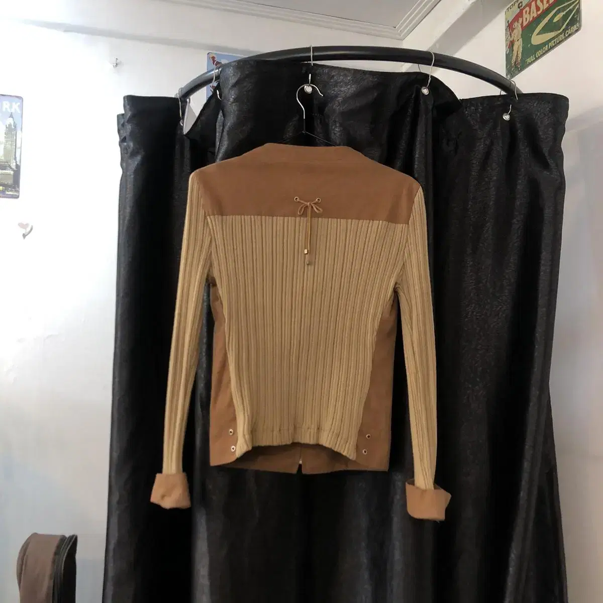 Vintage Slowly with you camel knit jp