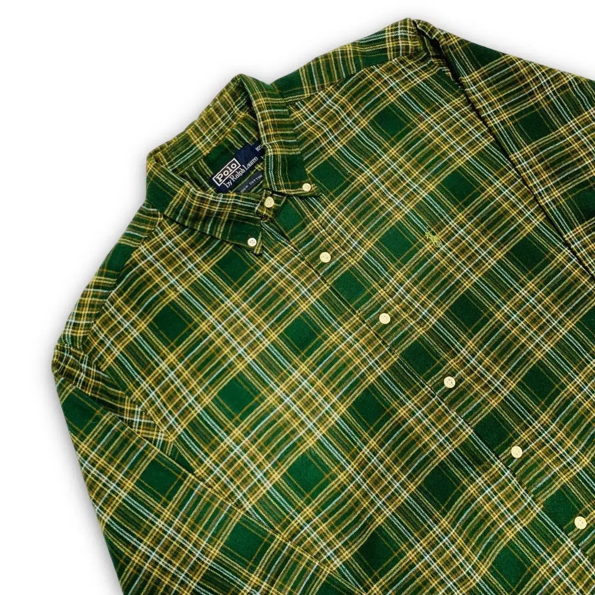 Polo Ralph Lauren U.S.A Check Khaki Vintage Long-Sleeved Shirt