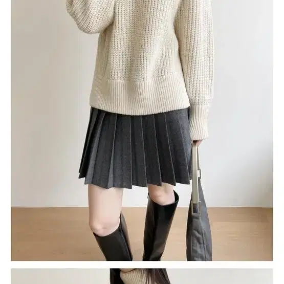 oaens HEAVY WOOL MINI SKIRT