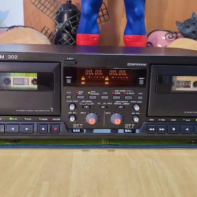 TASCAM 302 DOUBLE TAPE DECK JAPAN