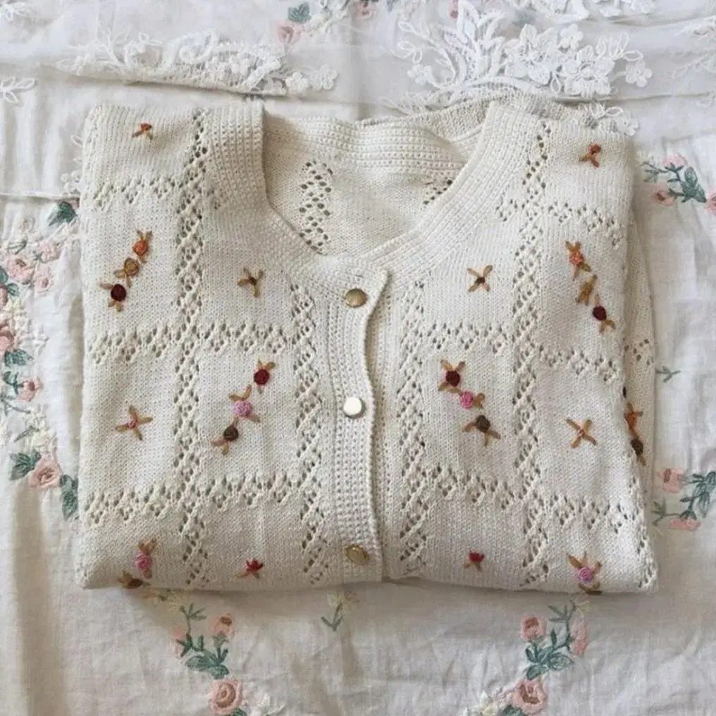 Vintage crochet cardigan