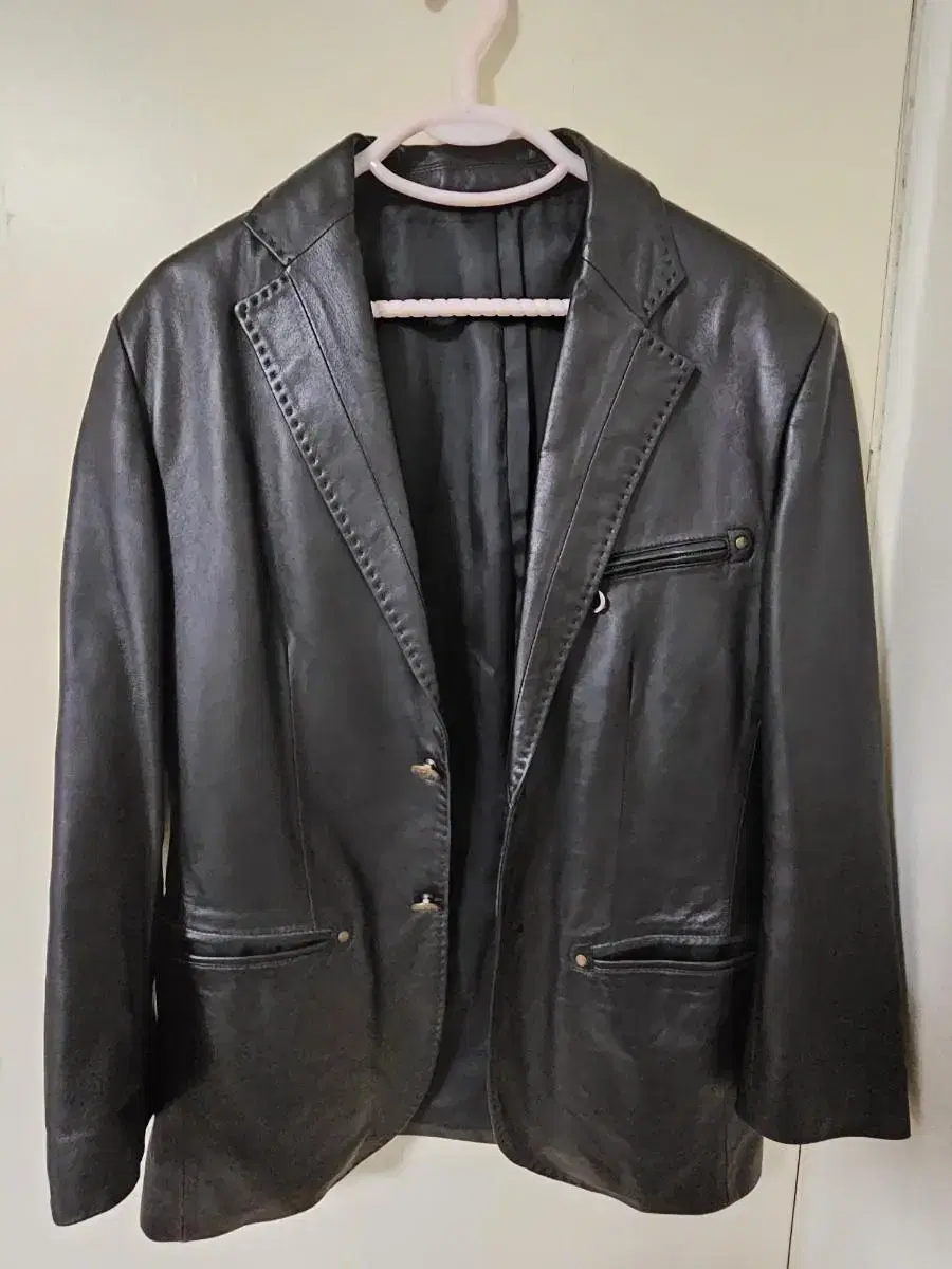 Leather blazer