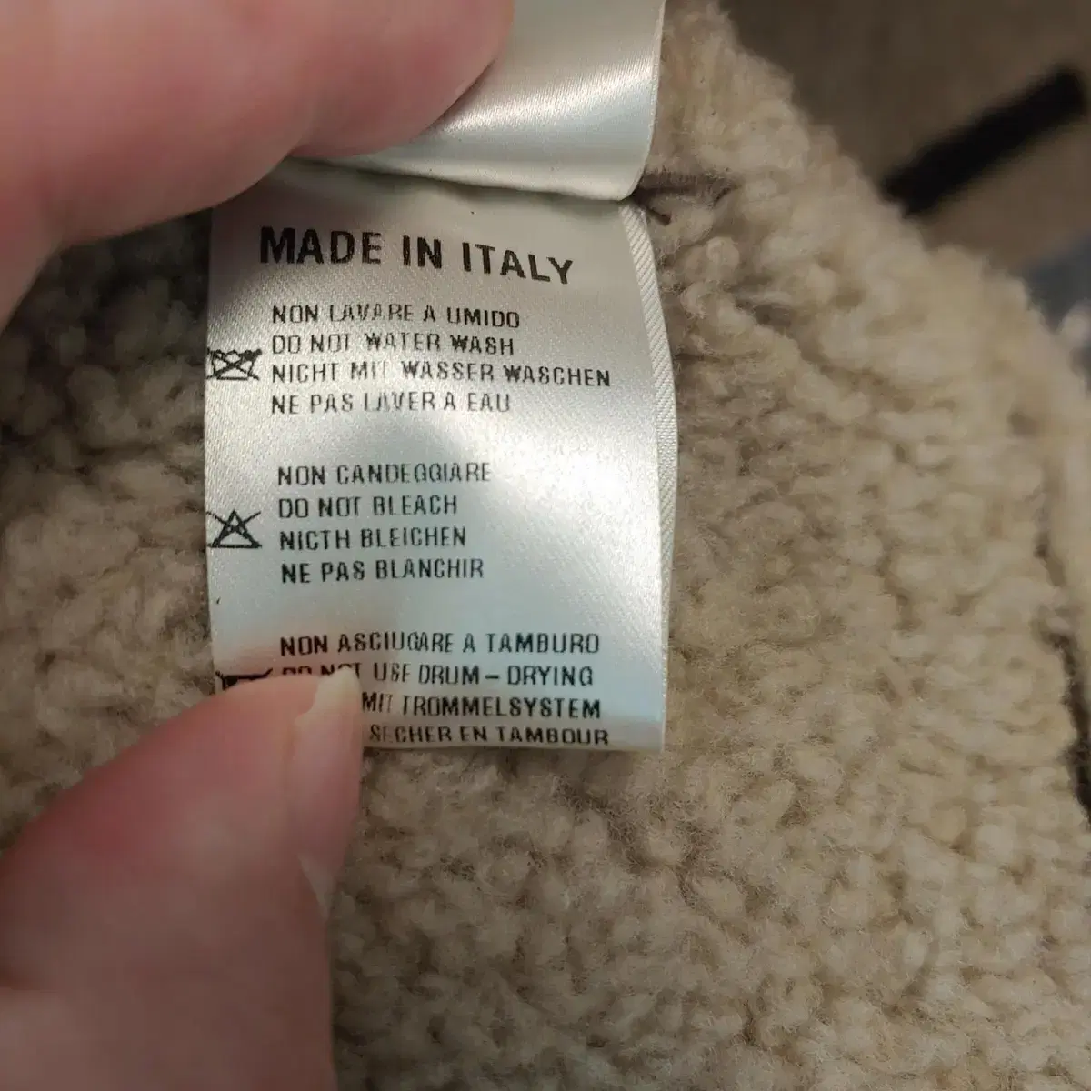 Stewart 램스킨 시어링 코트 Made in Italy 새제품