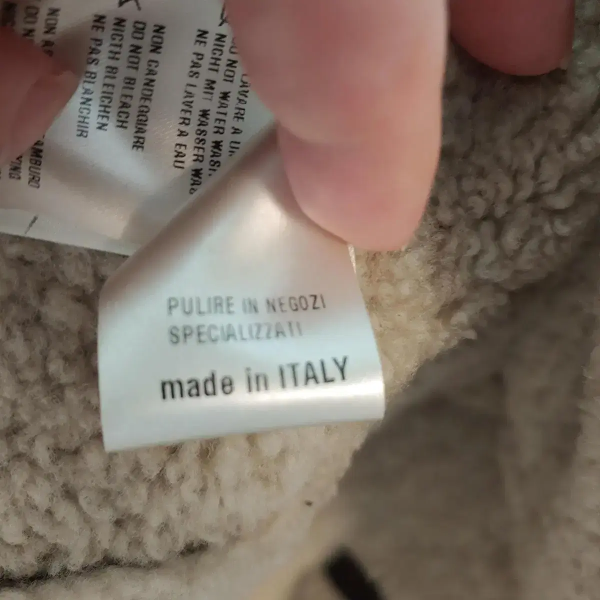 Stewart 램스킨 시어링 코트 Made in Italy 새제품