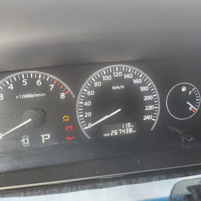 르노삼성 SM7 뉴아트 2009년식 계기판 판매합니다 (267438km)