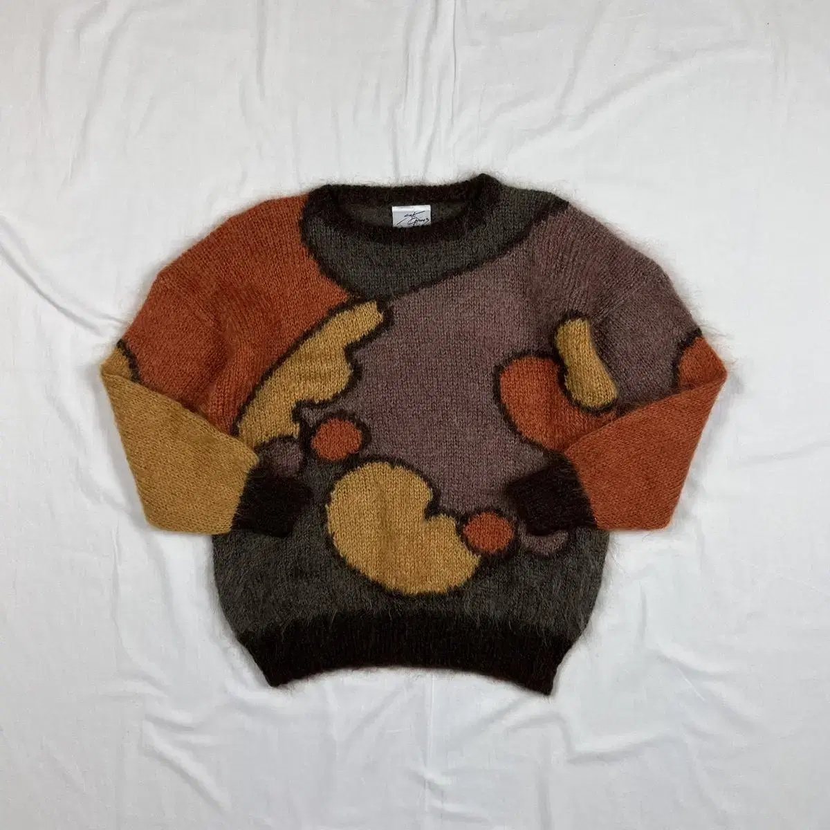 80s 빈티지 모헤어 mohair 니트 스웨터