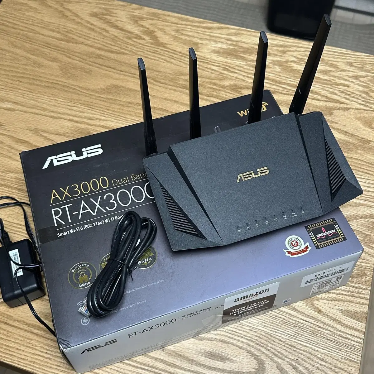 아수스 ASUS RT-AX3000 WiFi6 라우터 게이밍 유무선 공유기