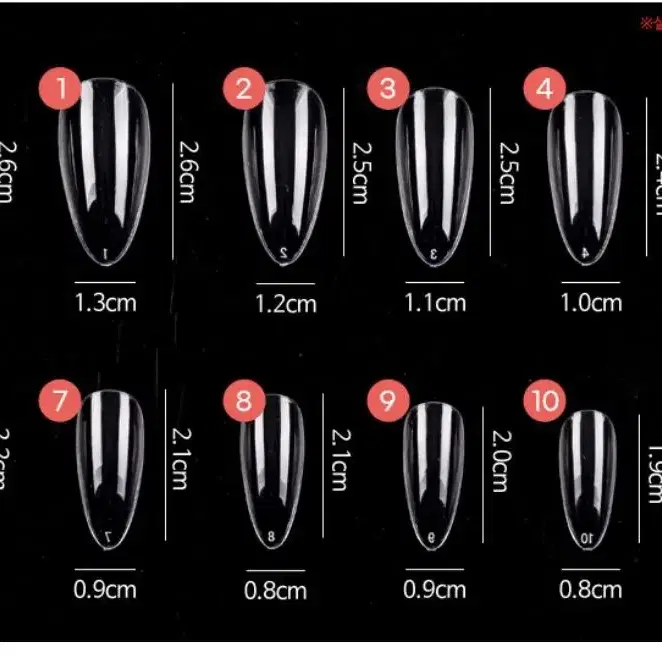 리본 네일팁 (사이즈 측정 넘기면 있어요!)