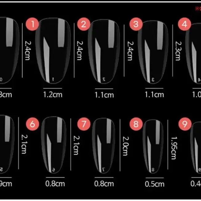 리본 네일팁 (사이즈 측정 넘기면 있어요!)
