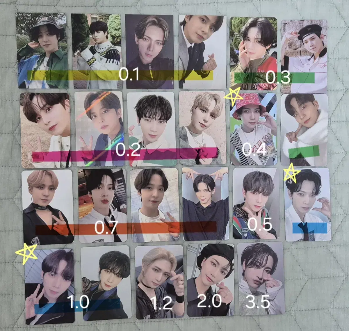 ateez photocard wts fiver aitini unreleased photocard ld ateez poca