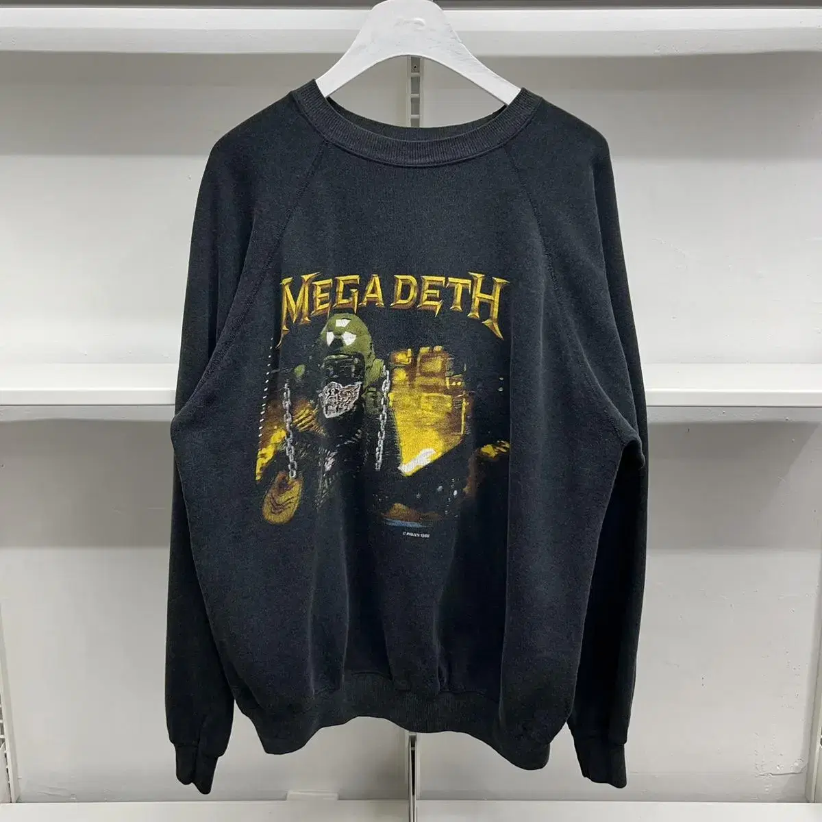 빈티지 1988 Mega Deth 메가데스 맨투맨