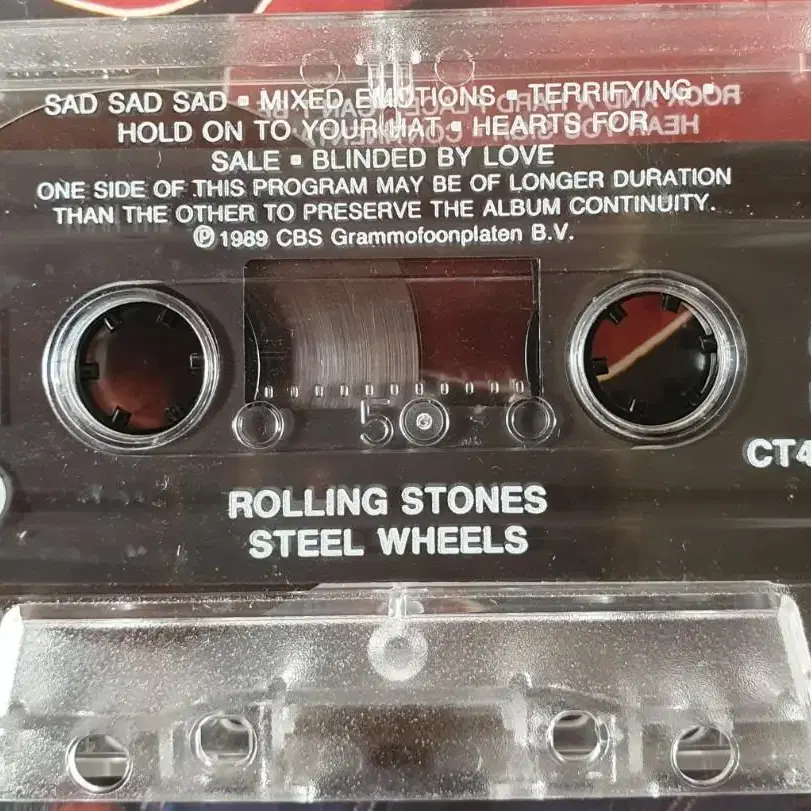 ROLLING STONES-STEEL WHEELS 카세트테이프