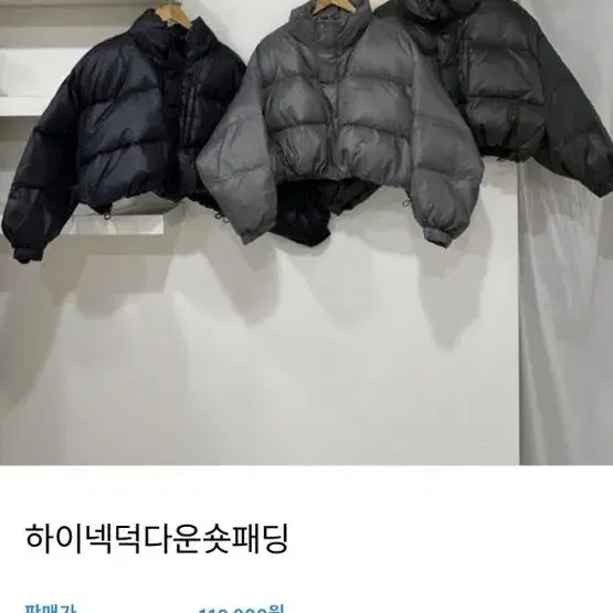 데이문 하이넥 덕다운 패딩