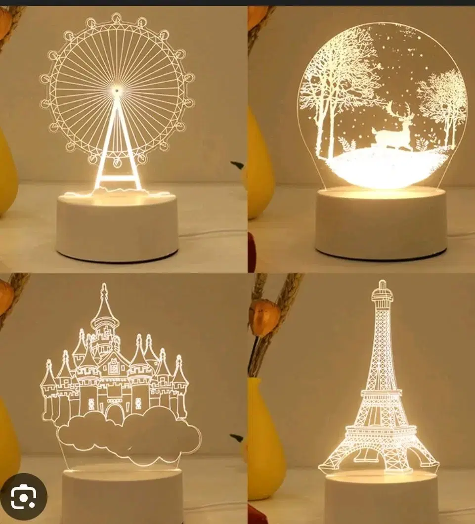 조명 3D creative visualization lamp