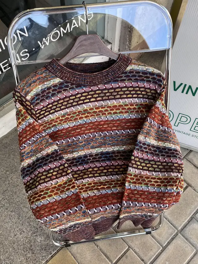 Missoni 미쏘니 멀티 컬러 케이블 니트 (made in Italy)