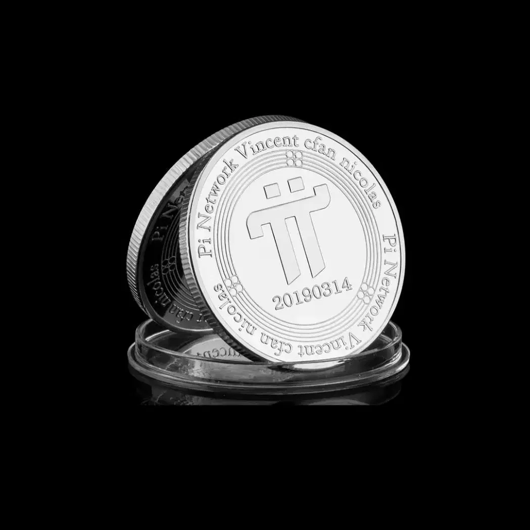 파이결제가능 파이coin 행운의 기념동전 실버 도금