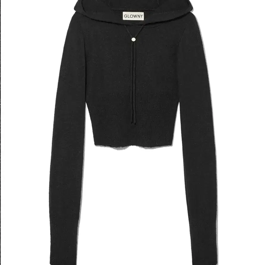 글로니 DAYA MOHAIR KNIT HOODIE TOP (BLACK)