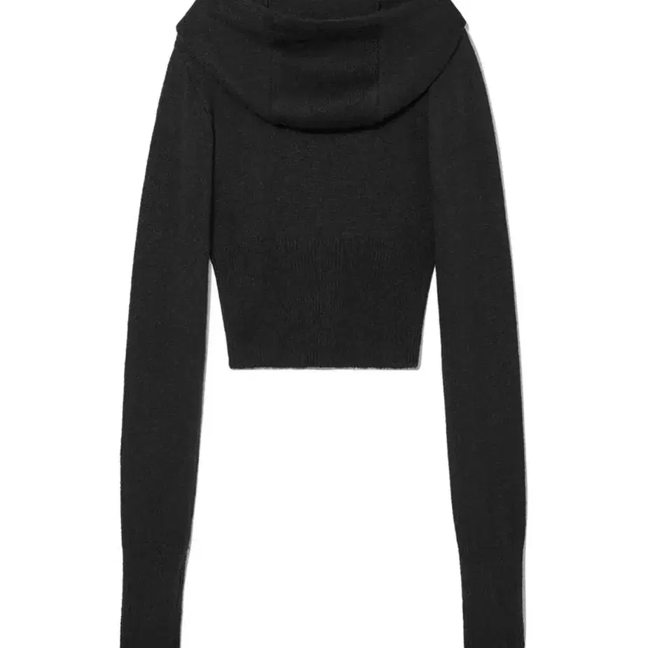 글로니 DAYA MOHAIR KNIT HOODIE TOP (BLACK)