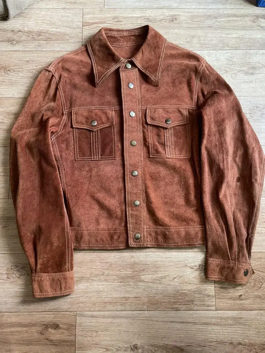 BARACUTA Barracuta Suede Trucker Jacket