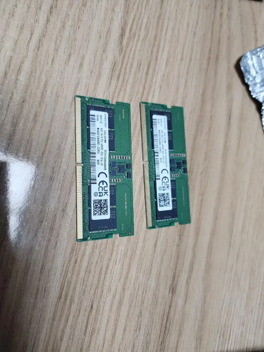 노트북용 ram(램) ddr5 8gb x2 삼성 팔아요