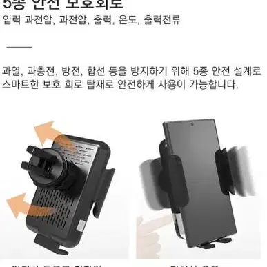 파이결제가능 올인원 차량용 고속무선충전기 거치대