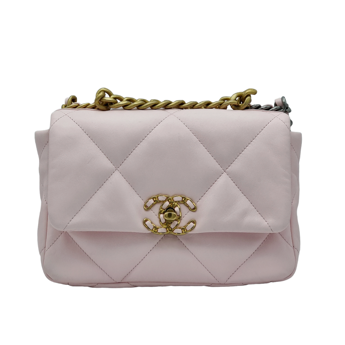 Chanel 19 Bag Shoulder Bag Medium Pink