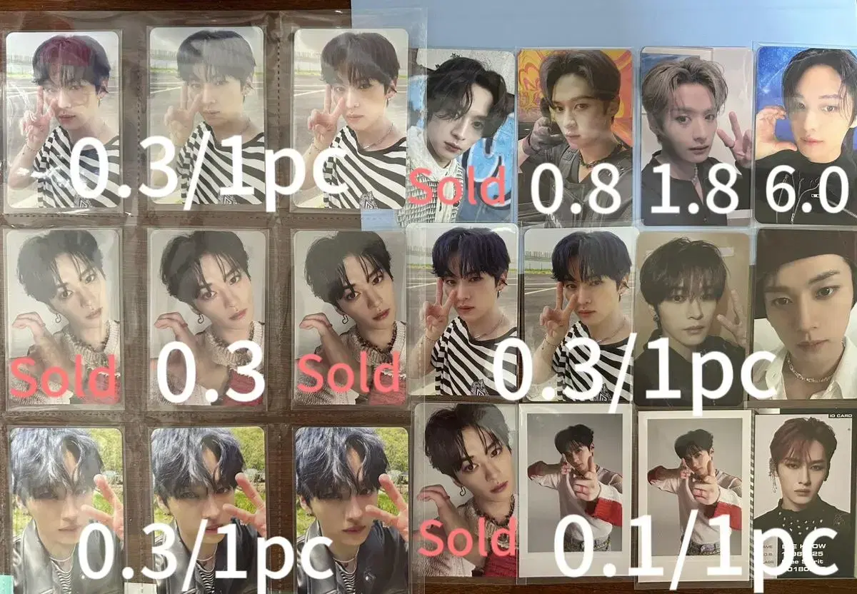 스트레이키즈 리노 창빈 특전 앨범 포카 양도
