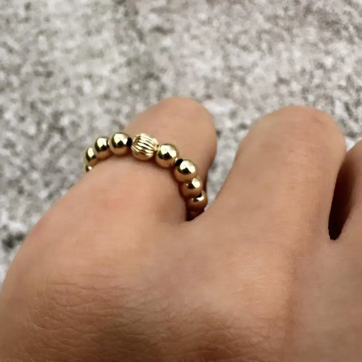 14k gold filled 4mm 반지(무료배송,남녀공용)